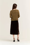 Carolyn Ruffle Hem Cardigan
