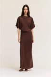 Ruched Waist Bias Dress