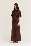 Ruched Waist Bias Dress