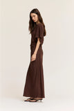 Ruched Waist Bias Dress