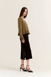 Blaire Velvet Side Ruched Skirt
