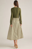 Ellen Knit Bodice & Striped Skirt Dress