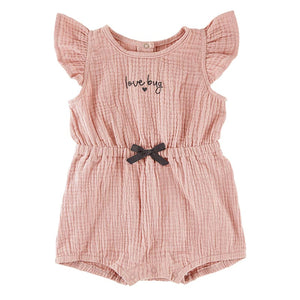 "love bug" Ruffle Romper