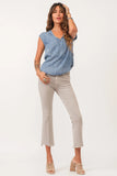 Yanis Chambray Sleeveless Top