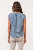 Yanis Chambray Sleeveless Top