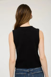 Kit Button Down Sleeveless Cardigan