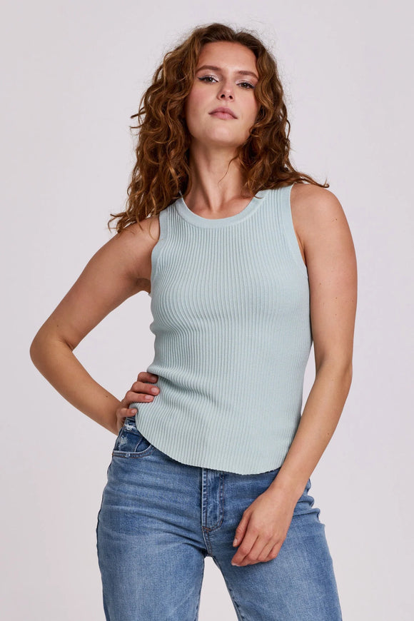 Cora Sleeveless Ribbed Tank