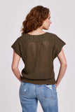 Nelly Dolman Open Weave Sweater Vest