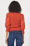 Ankara Lace Sleeve Knit Sweater