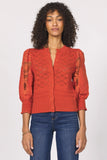 Ankara Lace Sleeve Knit Sweater