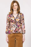 Akira Cascade Print Top