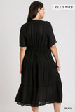 Simone V-Neck Tiered Maxi Dress