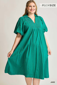 Christie Smocked Yoke Midi Dress