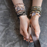 Mexican Onyx & Mixed Metal Stone Wrap