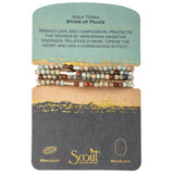Aqua Terra & Mixed Metal Stone Wrap