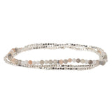 Moonstone & Silver Delicate Wrap