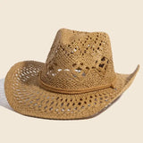 Double Strap Western Straw Hat