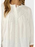 Sienna Pintuck & Lace Button Down