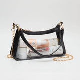 Marilyn Clear Satchel w/ Chain Strap