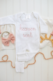Heaven Sent Baby Girl Romper