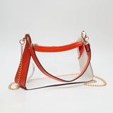 Marilyn Clear Satchel w/ Chain Strap