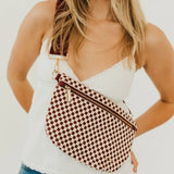 Westlyn Woven Checkered Bum Bag