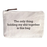 Canvas Sentiment Zip Pouch