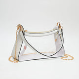 Marilyn Clear Satchel w/ Chain Strap