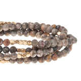 Rhyolite & Gold Stone Wrap