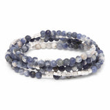 Sodalite & Silver Stone Wrap