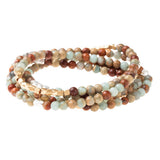 Aqua Terra & Mixed Metal Stone Wrap