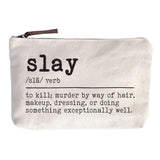 Canvas Sentiment Zip Pouch