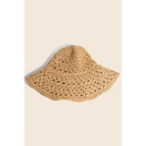 Intricate Straw Braided Bucket Hat