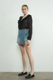 Annie Ruffle V Neck Blouse