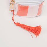 Caroline Stripe Travel Jewelry Case