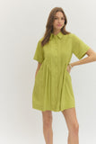 Yvonne Pintuck Detail Shirt Dress