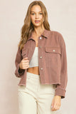 Nicola Fringe Detail Dyed Denim Jacket