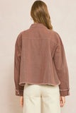 Nicola Fringe Detail Dyed Denim Jacket