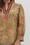 Maria Floral Print V Neck Top