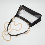 Marilyn Clear Satchel w/ Chain Strap
