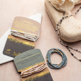 Tourmalinated Quartz & Silver Stone Wrap