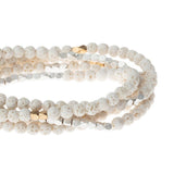 White Lava & Mixed Metal Stone Wrap