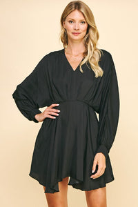 Rosalie V Neck Dolman Sleeve Dress