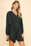 Rosalie V Neck Dolman Sleeve Dress