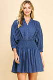 Aurelia Button Down Mini Dress