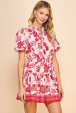Madison Floral Print Mini Dress