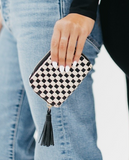 Wynona Woven Checkered Wallet