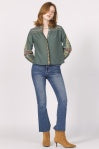 Makenna Embroidered Button Down Blouse
