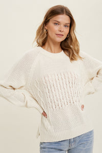 Abigail Textured Cable Sweater