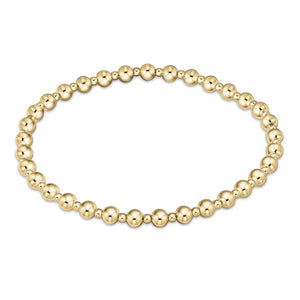 enewton Classic Grateful Pattern Gold Bead Bracelet